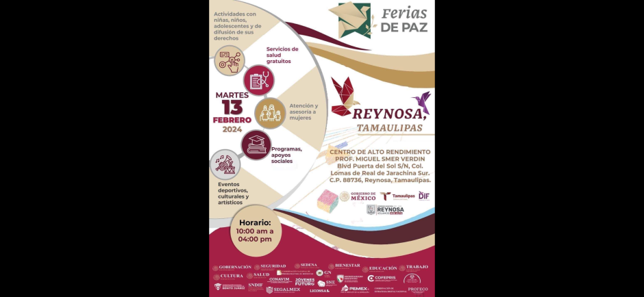 Colabora Alcalde Carlos Peña Ortiz con Gobierno del Estado en Feria de Paz