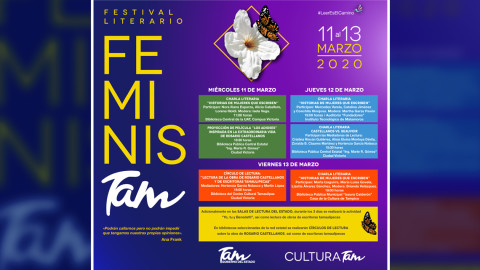 Invita el Gobierno del Estado a las familias tamaulipecas a disfrutar del Festival Literario FeminisTam