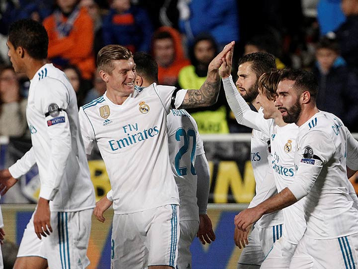 Real Madrid golea golea en Champions