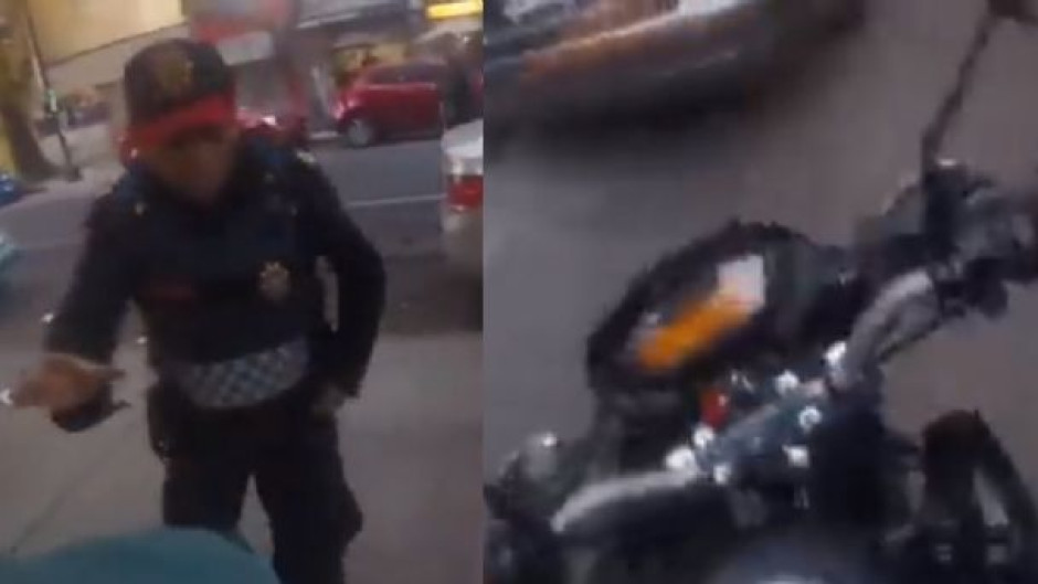 Motociclista le da "aventón" a un policía de la CDMX para capturar a un ladrón 