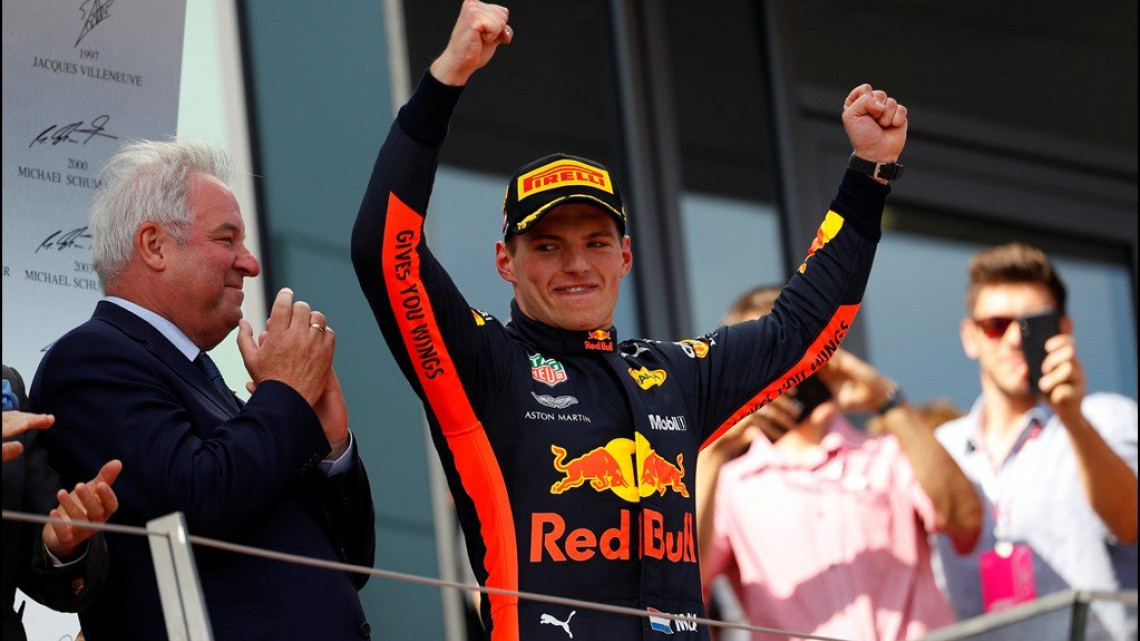 Verstappen se lleva el primer lugar en el GP de Austria