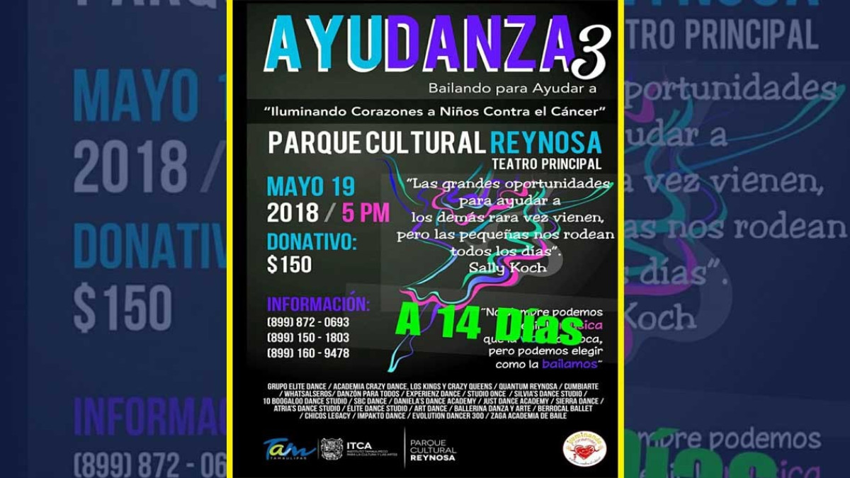 Invitan a exhibición de baile con causa