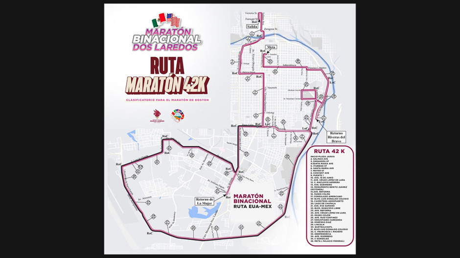 Vivirá Nuevo Laredo Maratón Binacional, conoce aquí la ruta 