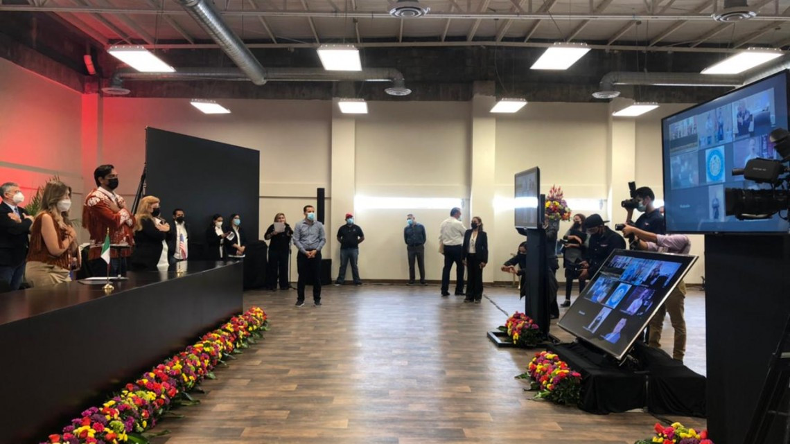 Celebran virtualmente abrazo entre alcaldes