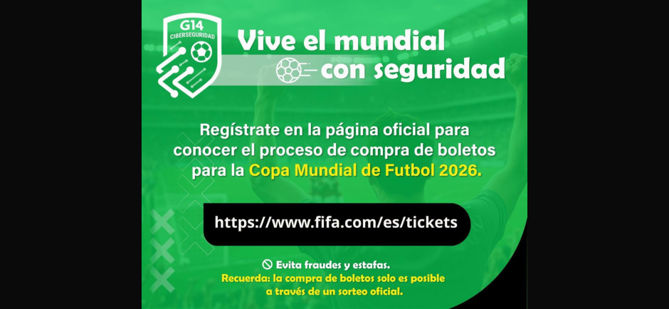 Realiza SSPC recomendaciones para prevenir estafas en compra de boletos para el Mundial