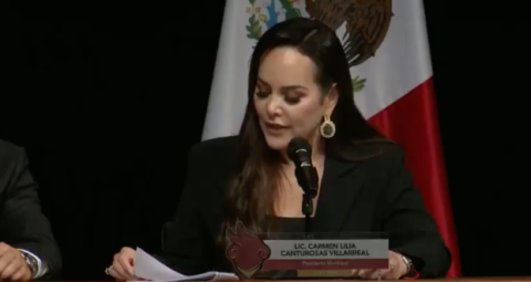 Rinde Carmen Lilia Canturosas su Primer Informe de Gobierno