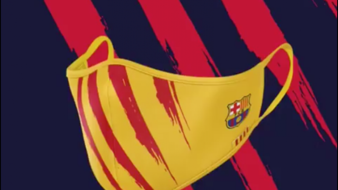 El  FC Barcelona pone a la venta sus primeras mascarillas protectoras 