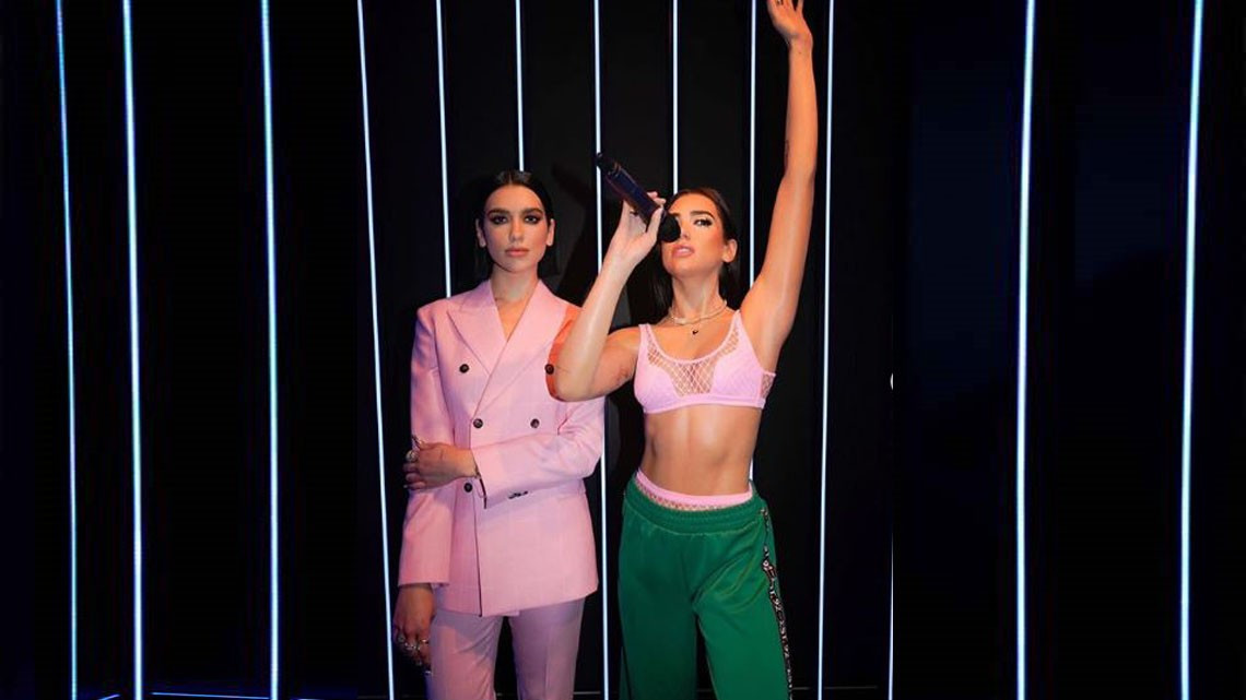 Dua Lipa conoció a su réplica de cera de Ámsterdam