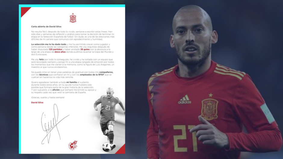 David Silva se retira de la selección de España