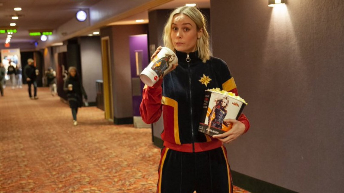 Brie Larson vende dulces a quienes fueron a ver 'Captain Marvel'