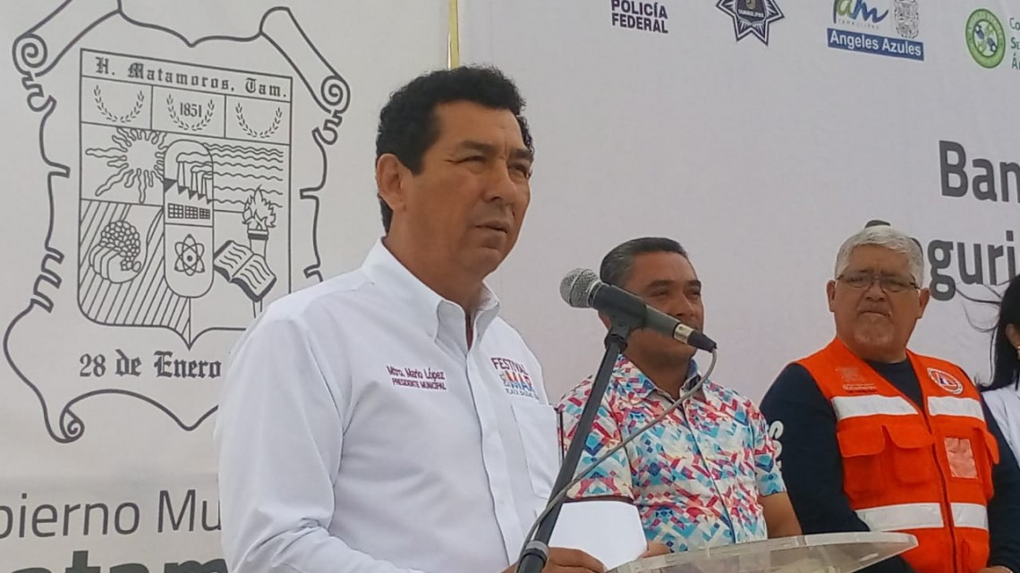 Arranca operativo de seguridad de semana santa en la playa Bagdad de Matamoros