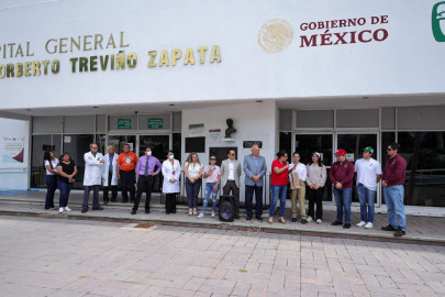 Participa Secretaría de Desarrollo Energético en reforestación del Hospital General