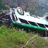 Volcadura de autob&uacute;s en Veracruz deja ocho muertos y 19 heridos