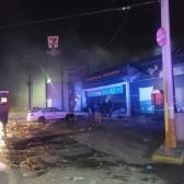 Se registra fuerte explosión en tienda de conveniencia en Matamoros