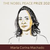 María Corina Machado, opositora de Maduro, gana el Premio Nobel de la Paz 2025