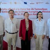 Embajador de la Unión Europea fortalece relación con Tamaulipas en visita al sur del estado