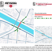 Permanece cerrado cruce por obra hidráulica en colonia Ferrocarril