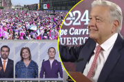 'En México se garantizan las libertades', dice AMLO tras 'Marea Rosa' y tercer debate presidencial