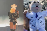 Fan le pega a Lady Gaga con peluche del Dr. Simi 