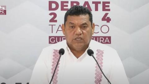 "Gracias a Morena la corrupción es ley en México": Candidato de Tabasco comete "resbalón" en debate