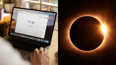 La búsqueda "me duelen los ojos" se dispara en Google después del eclipse solar 2024
