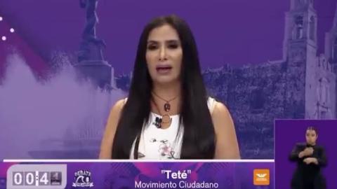 Candidata de MC declina a favor de Morena en pleno debate