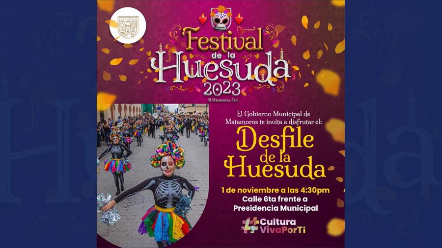 Invita Gobierno de Matamoros al festival de “La Huesuda” este 1 de noviembre