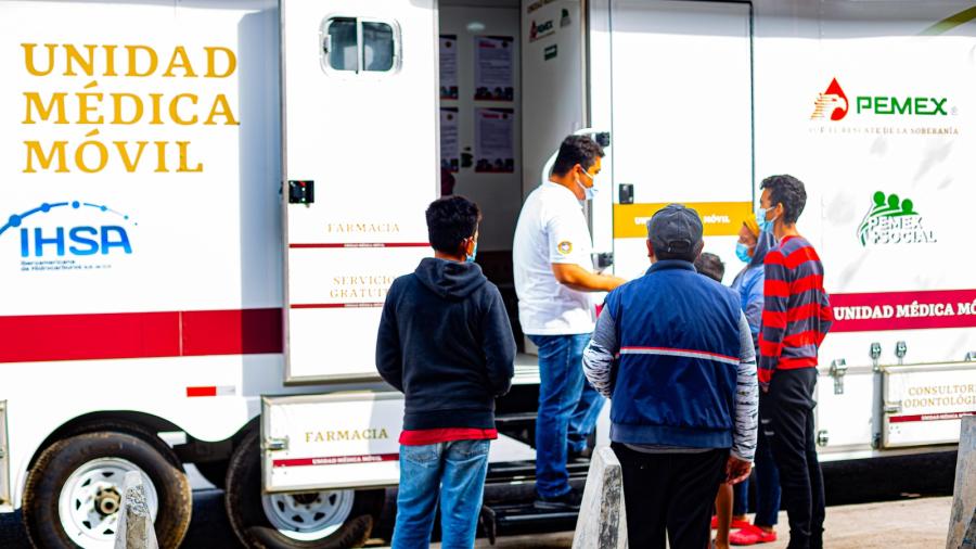 Municipio y Pemex suman esfuerzos para brindar atención de salud gratuita, a población vulnerable