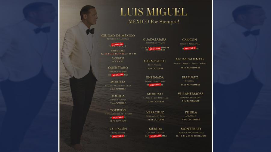 Luis Miguel cierra gira en Monterrey