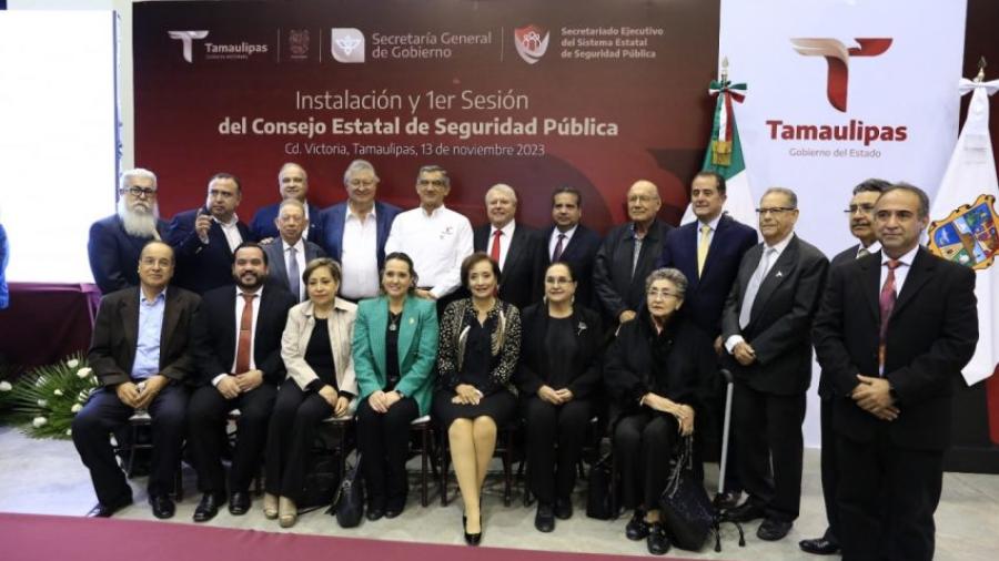 Preside gobernador instalación del Consejo Estatal de Seguridad Pública de Tamaulipas