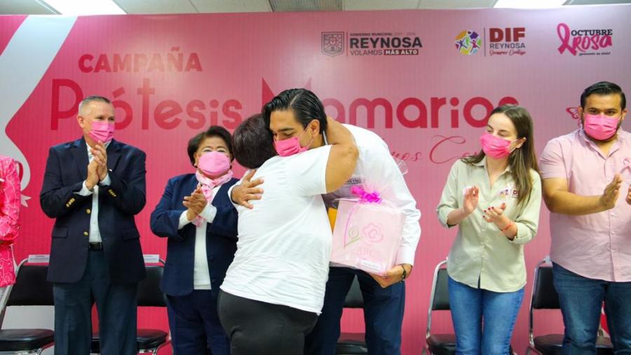 Entregó Alcalde de Reynosa 60 prótesis en el Día Internacional de la Lucha contra el Cáncer de Mama
