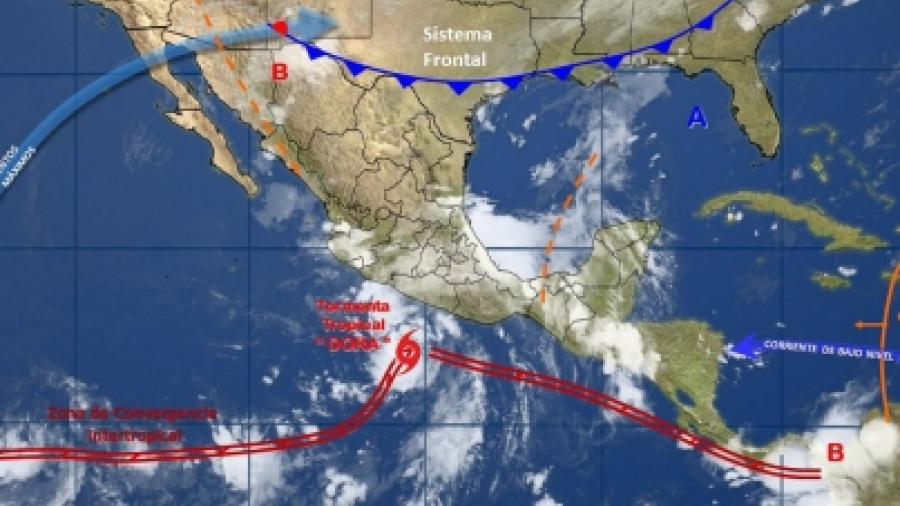 Alertan por formación de tormenta tropical Dora