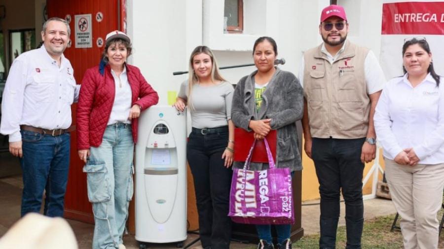Entrega SEBIEN Dispositivos Generadores Atmosféricos de Agua en Comedores del sur de Tamaulipas