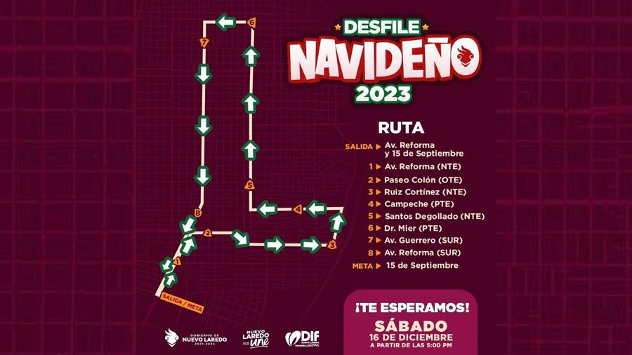 Todo listo para  “Desfile Navideño 2023”; recorrerá principales calles de Nuevo Laredo