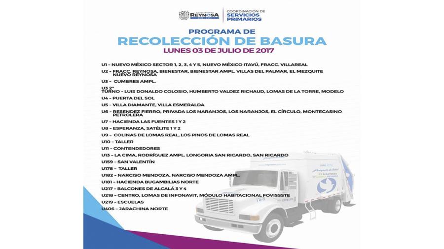 Programa de recolección de basura