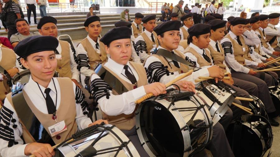 Realizará COBAT concurso de bandas de guerra y escoltas de bandera