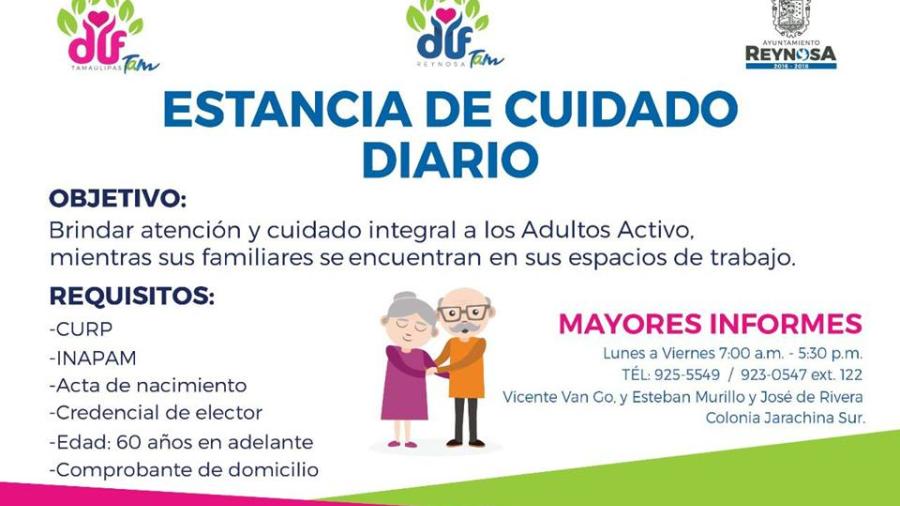 Invita DIF Reynosa a Estancia de Cuidad Diarios”