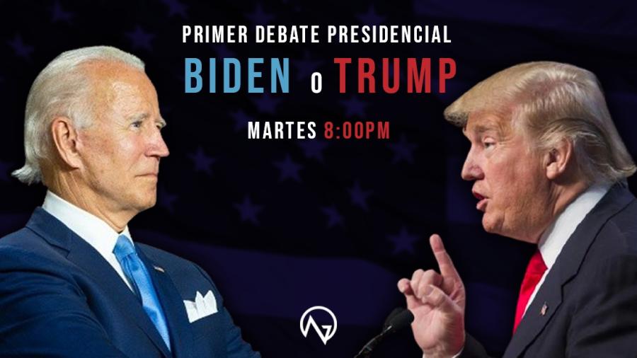 Este martes, Trump y Biden se celebran el primer debate presidencial 