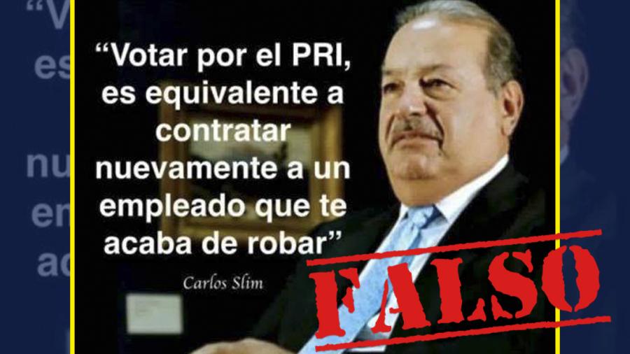 Desmienten afirmación en redes sociales de Carlos Slim