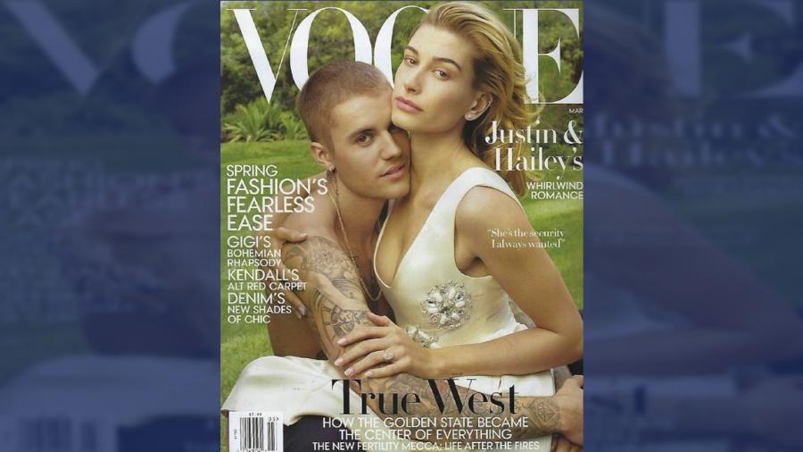 Justin Bieber y Hailey Baldwin aparecen en la portada de Vogue 