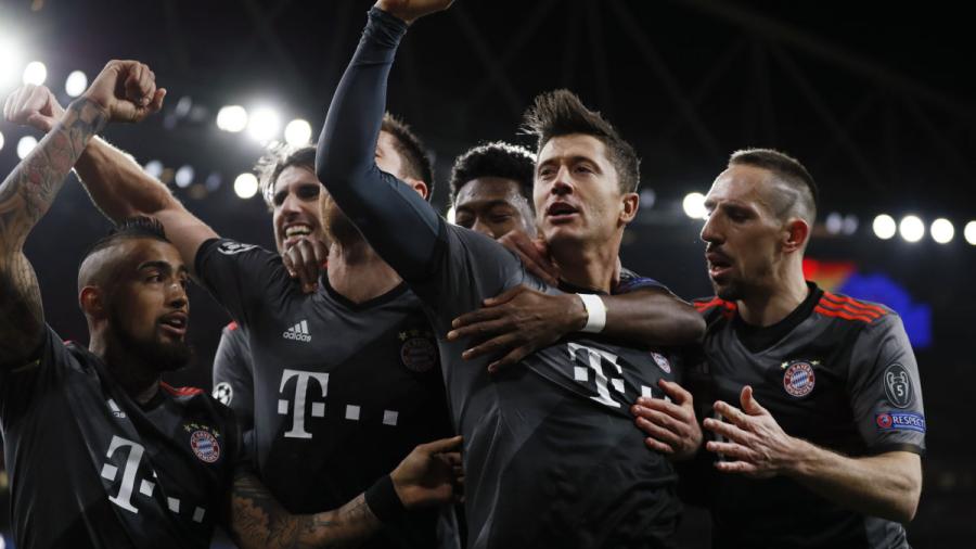 Aplasta Bayern 10-2 al Arsena, avanza a 4tos de la Champions