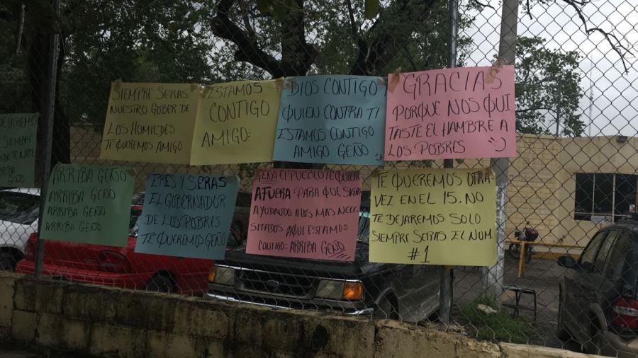 Muestran apoyo a ex gobernador