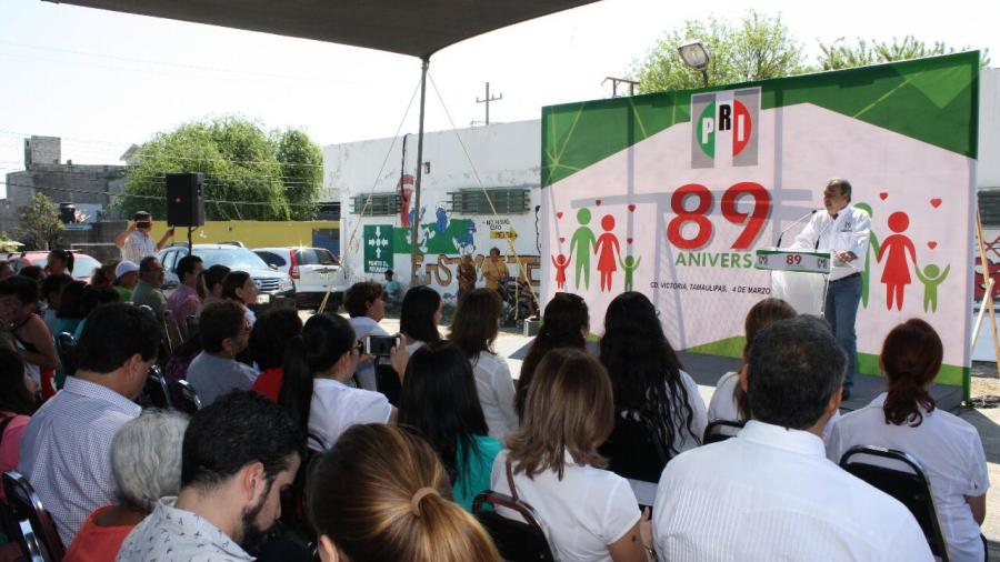 PRI celebra su 89 aniversario en Tamaulipas