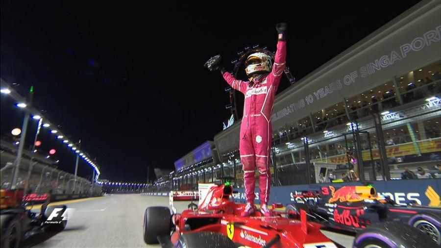 Vettel se lleva la pole del Gran Premio de Singapur