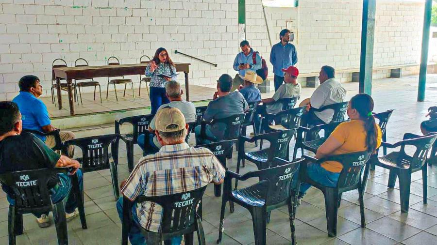 Continúa SEDENER atendiendo a los comisarios ejidales de Emiliano Zapata, Pedro J. Méndez y Compuertas en el municipio de Llera
