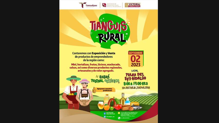 Más de cien productos se ofertarán en “Tianguis Rural”