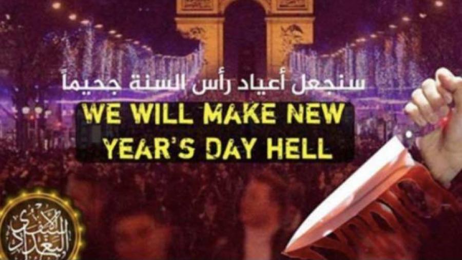 Amenaza EI con hacer de París "un infierno en Año Nuevo"