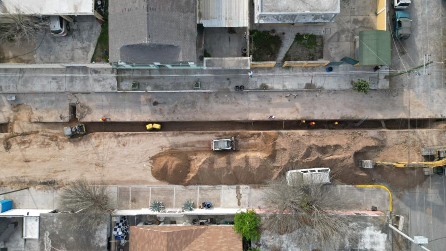 Avanza transformación de infraestructura hidráulica en Nuevo Laredo; supervisa alcaldesa Carmen Lilia Canturosas obras de drenaje  