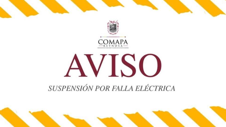 Suspende COMAPA suministro de agua por poste y red eléctrica dañados