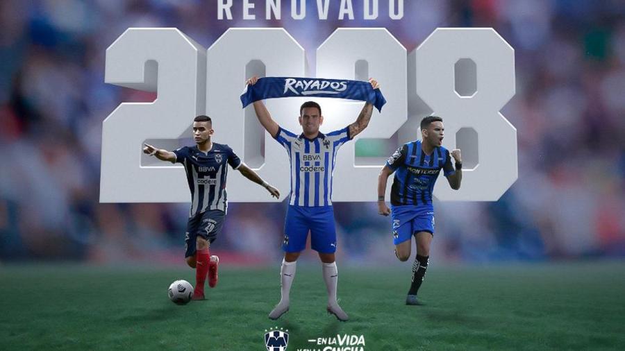 Renueva Sebastián Vegas con Rayados hasta 2028